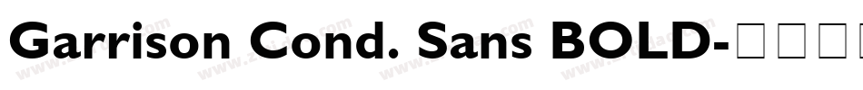 Garrison Cond. Sans BOLD字体转换